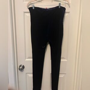 Spanx Deep Blue Velvet Leggings - Sz 3X